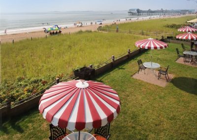 Old Orchard Beach Motels Patio And View To Pier